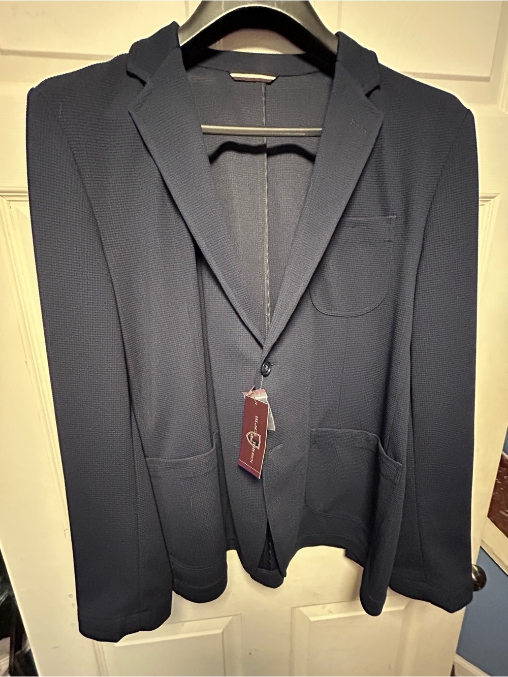Black Brown 1826 Navy Knit Sport Coat